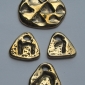 Sefirot Triangles and Chet, Tav, Gimel pendants